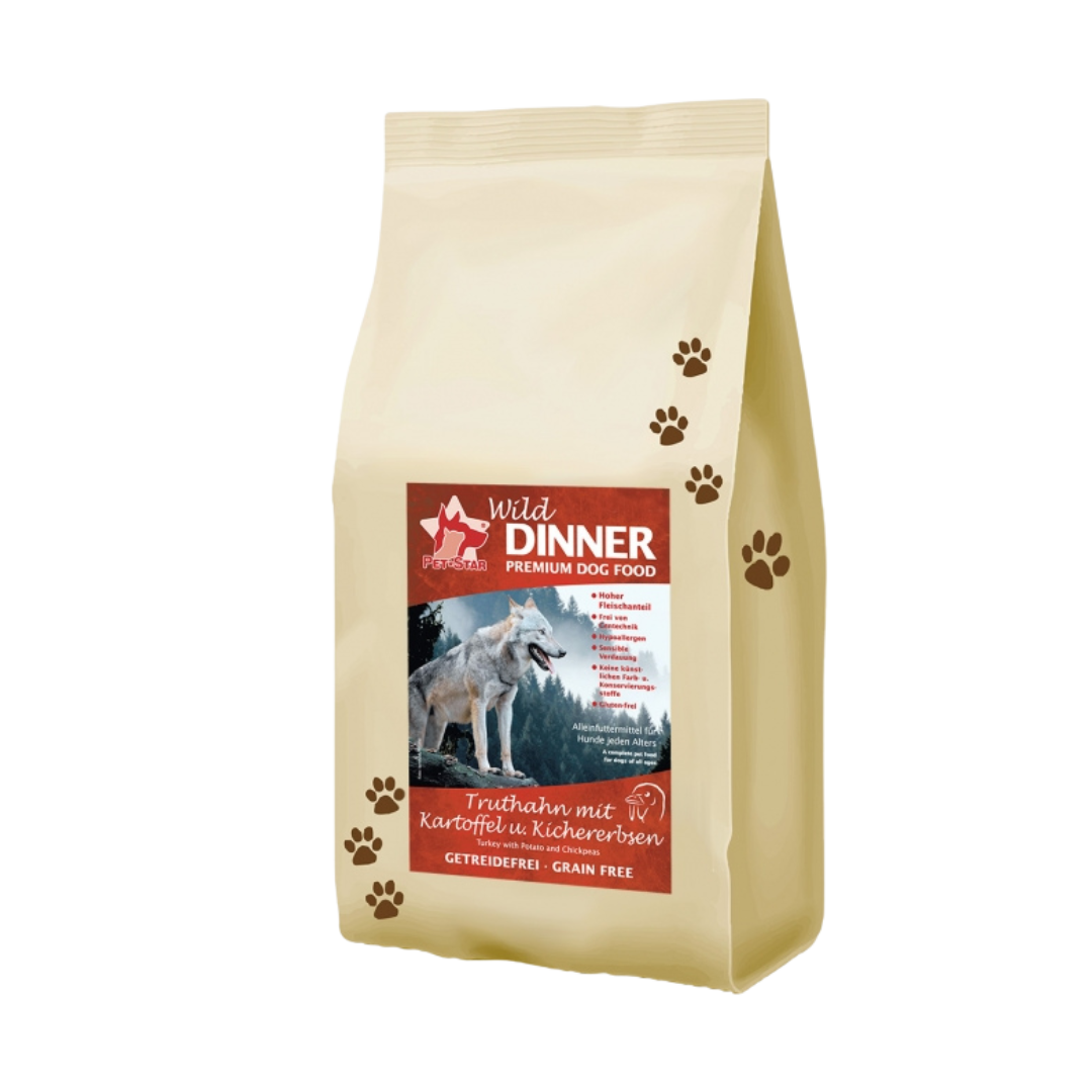 Wild DINNER Trockenfutter Hunde getreidefrei (hoher Fleischanteil)